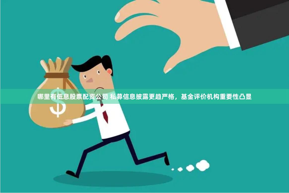 哪里有低息股票配资公司 私募信息披露更趋严格，基金评价机构重要性凸显