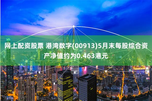 网上配资股票 港湾数字(00913)5月末每股综合资产净值约为0.463港元
